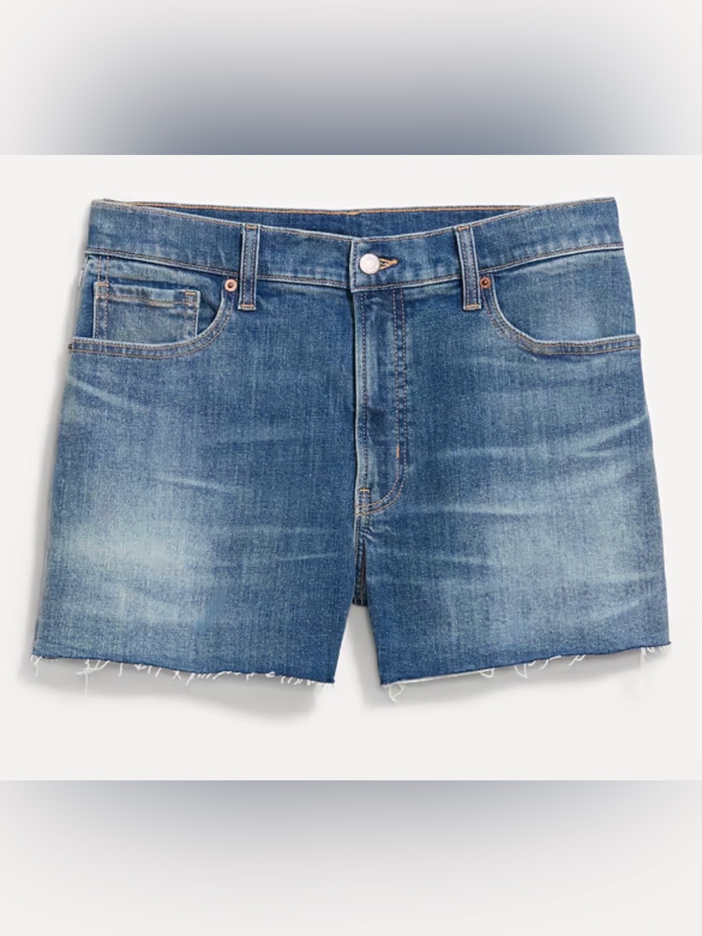 Old Navy High-Rise O.G. Straight Jeans in Medium Blue
